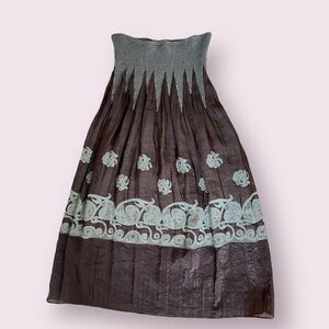 Lapis Tube Top Strapless Dress